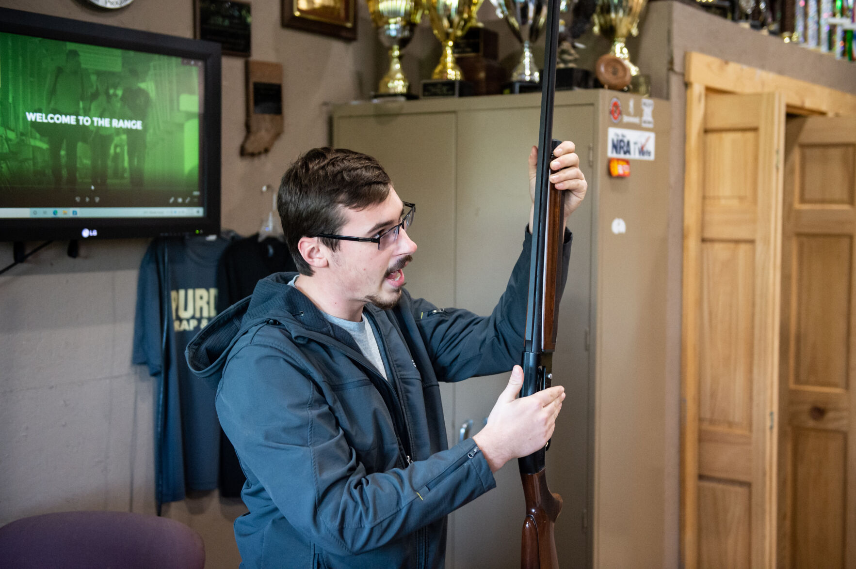 11/19/21 Purdue Trap and Skeet Club, Ethan Buck goes over gun operation